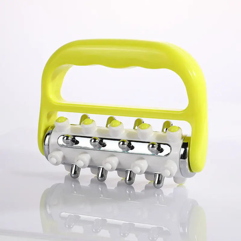 Light Green Ergonomic Body Roller Massager - Handheld Deep Tissue Tool for Muscle Relief and Fascia Release Wholesale Hub