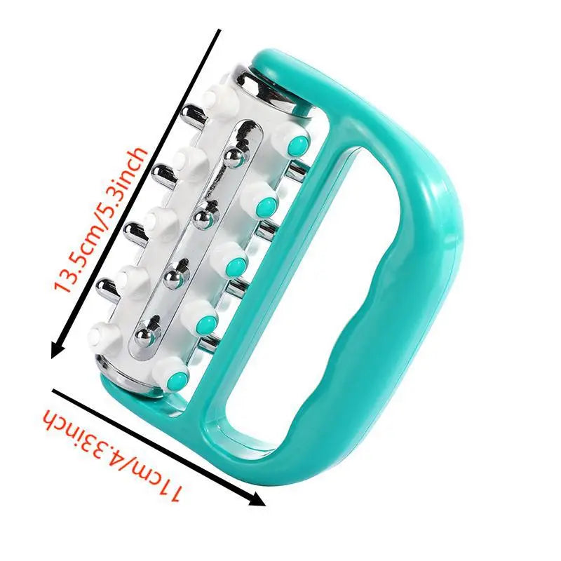 Light Green Ergonomic Body Roller Massager - Handheld Deep Tissue Tool for Muscle Relief and Fascia Release Wholesale Hub