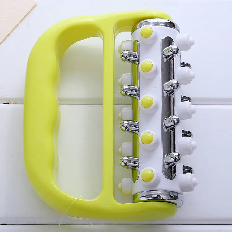 Light Green Ergonomic Body Roller Massager - Handheld Deep Tissue Tool for Muscle Relief and Fascia Release Wholesale Hub