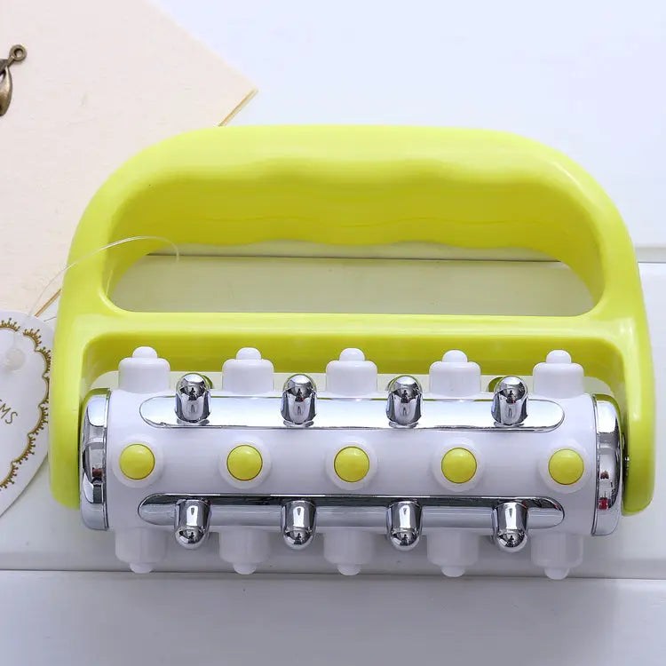 Light Green Ergonomic Body Roller Massager - Handheld Deep Tissue Tool for Muscle Relief and Fascia Release Wholesale Hub