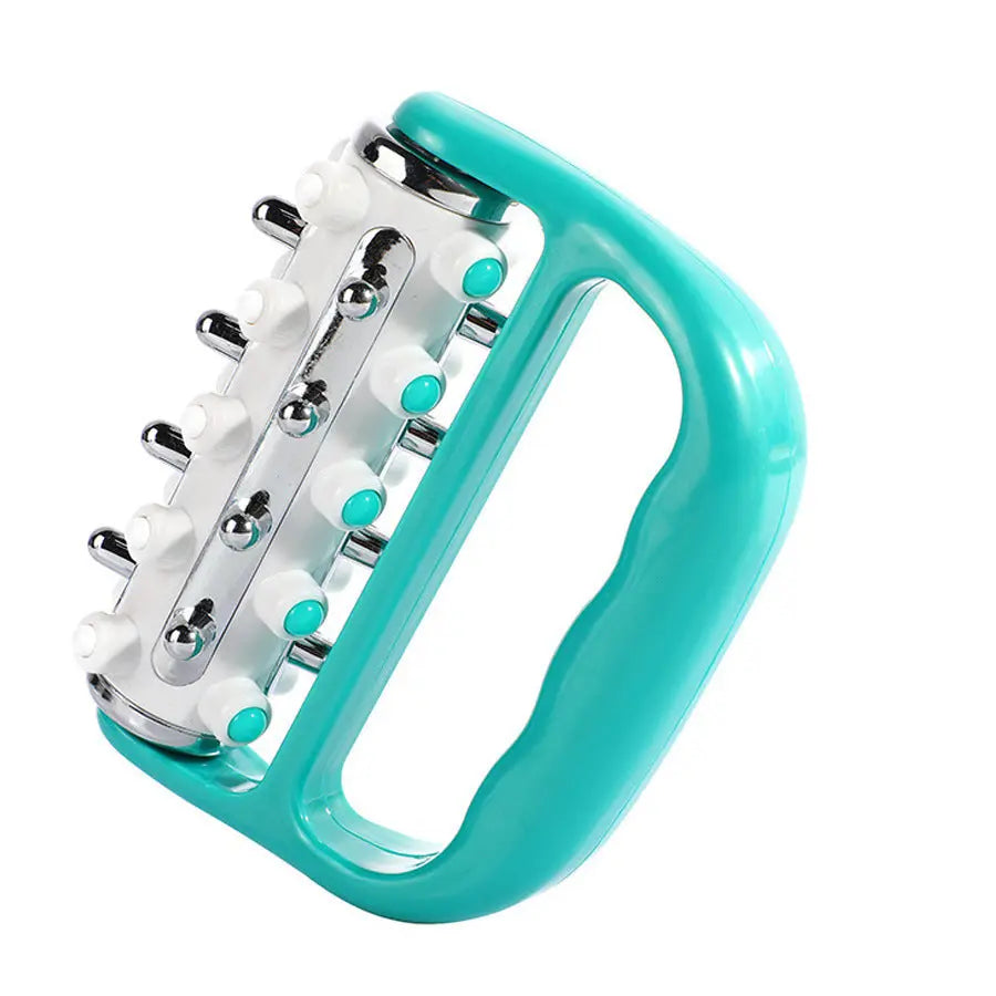 Blue Ergonomic Body Roller Massager - Handheld Deep Tissue Tool for Muscle Relief and Fascia Release Wholesale Hub