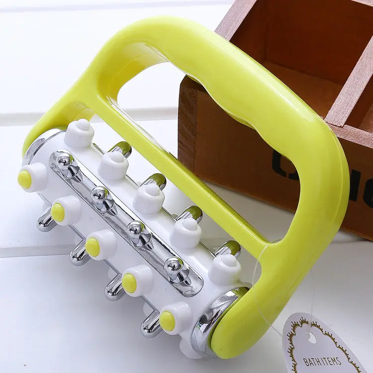 Blue Ergonomic Body Roller Massager - Handheld Deep Tissue Tool for Muscle Relief and Fascia Release Wholesale Hub