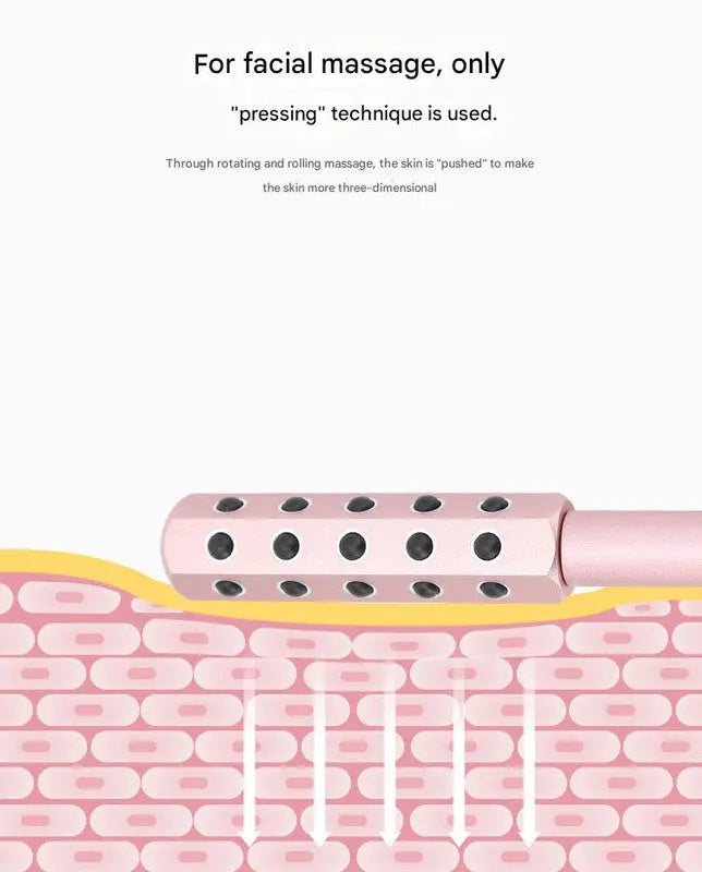 Purple Germanium Stone Facial Roller - Uplifting & Sculpting Beauty Massager for Face and Body Wholesale Hub