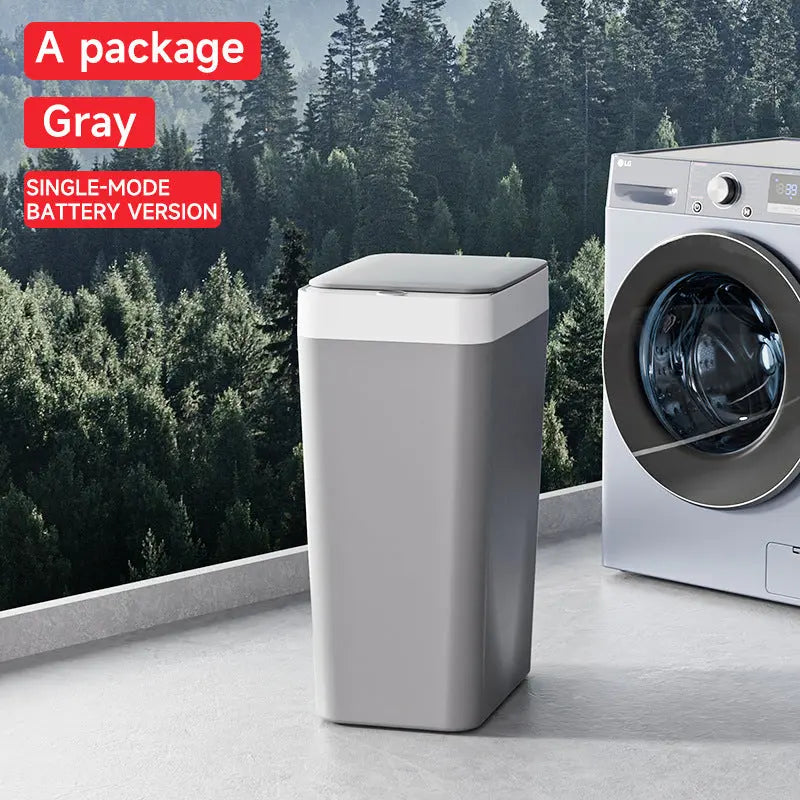 Grey Smart Sensor Trash Can – Slim, Durable, and Hands-Free Waste Bin for Kitchen, Bathroom, or Living Room Wholesale Hub