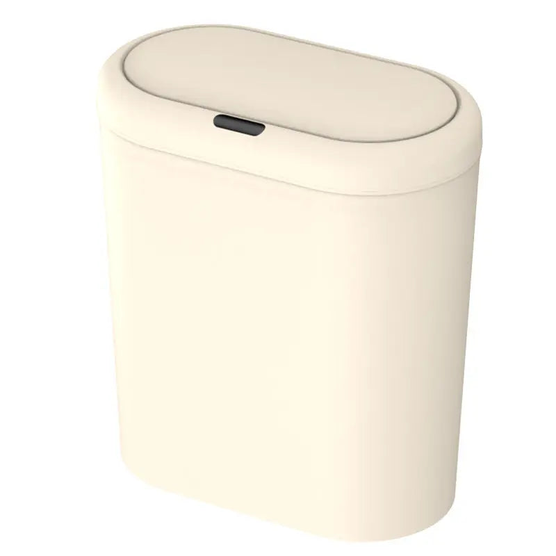 Beige Smart Sensor Trash Can – 15L Capacity, Compact Design for Home Use with Automatic Induction Opening(Three sensor modes) Wholesale Hub