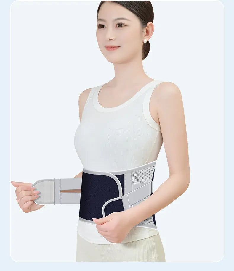 Size XXL Grey Wide Breathable Lumbar Support Belt – Adjustable Back Brace for Pain Relief & Posture Correction Wholesale Hub