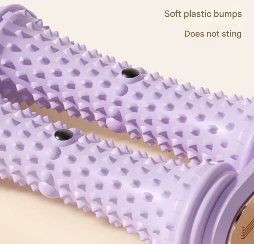 Pink Dual Foot Massager Roller - Therapeutic Deep Tissue Tool for Plantar Fasciitis, Arch Pain Relief & Muscle Relaxation Wholesale Hub
