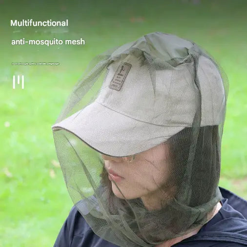 10-Piece Set: Outdoor Fishing & Night Fishing Mosquito Head Net - Insect Repellent Hat Mesh, Sun Protection, Breathable Bee Hat & Sun Visor for Men & Women Wholesale Hub