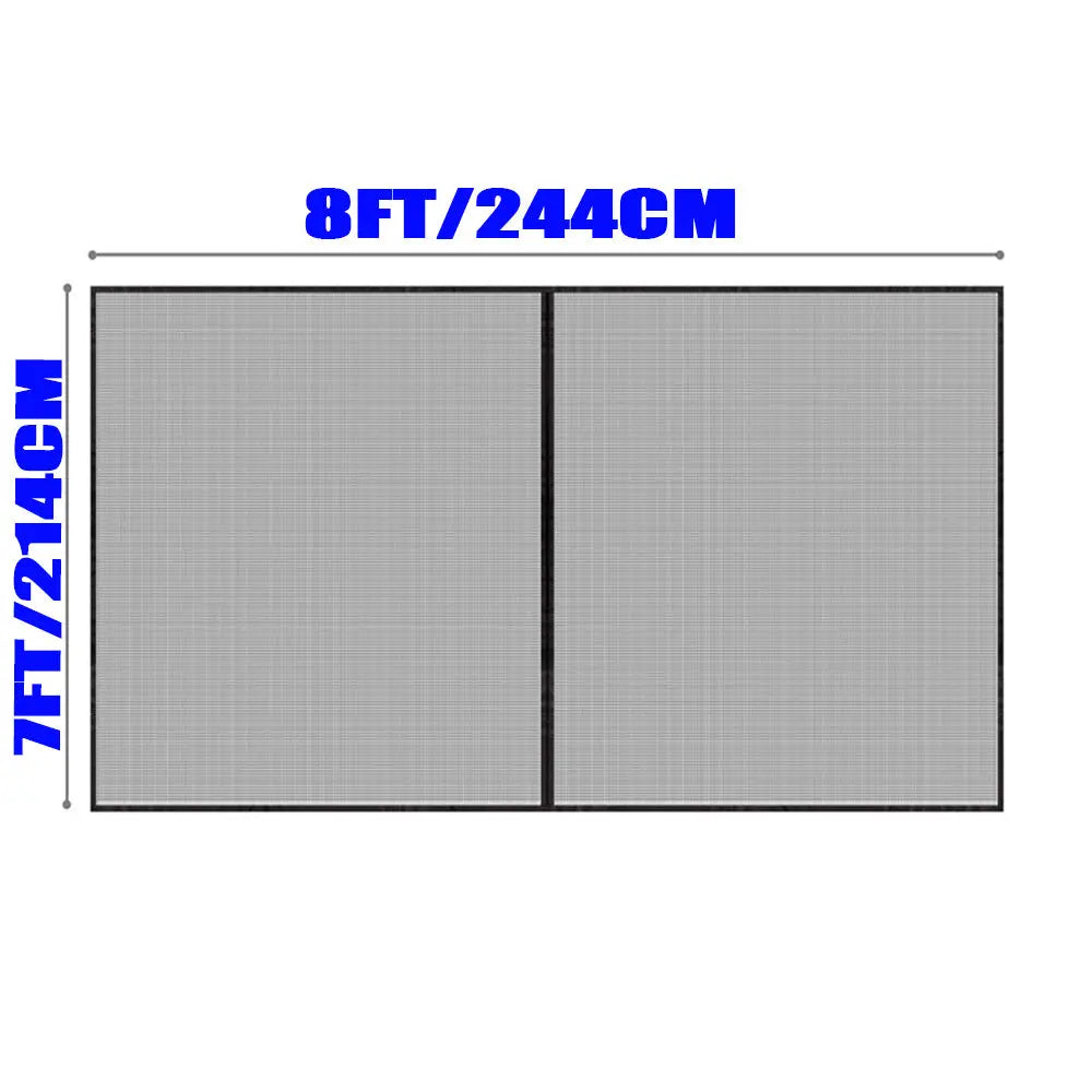 No-Drill Magnetic Garage Door Screen - Polyester Mosquito Net Curtain, Cross-border Home Summer Velcro Garage Door Mesh (244x214cm) Wholesale Hub