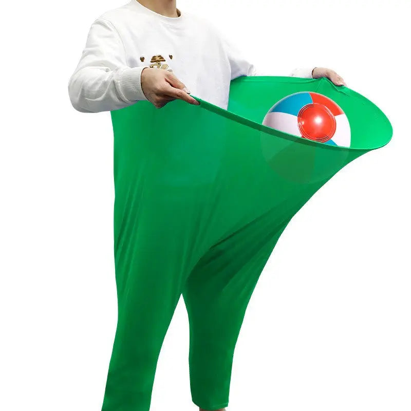 Green Granny Pants Yard Game for Kids - Durable Outdoor Tossing Activity with Ball and Pump - 60x80cm Fun Backyard Game for Australian Family BBQs Wholesale Hub
