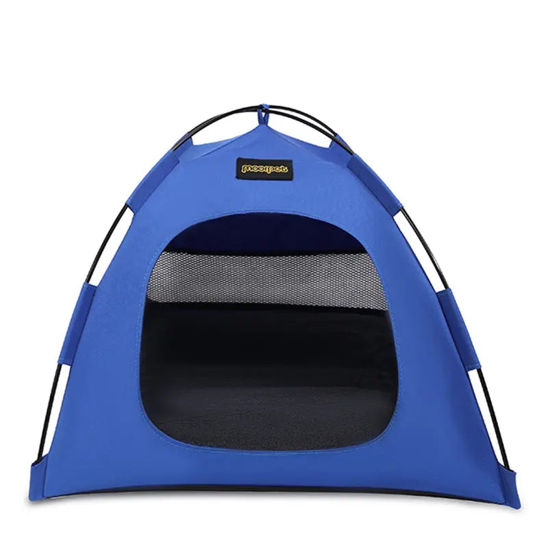 Small Size Pet Tent for Cats & Dogs(Blue) - Portable Comfort Shelter with Soft Cushion Wholesale Hub