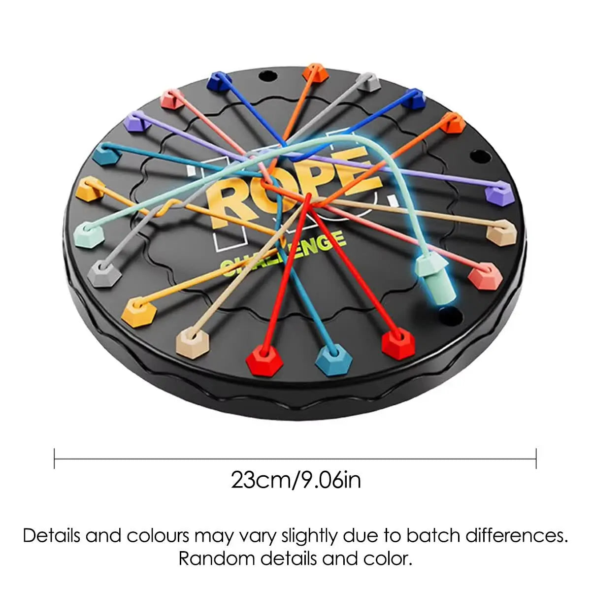 Rope Tangle Challenge Game (23x23CM) - Logic & Focus Educational Toy, Critical Thinking Puzzle for Kids & Family Interactive Fun Wholesale Hub