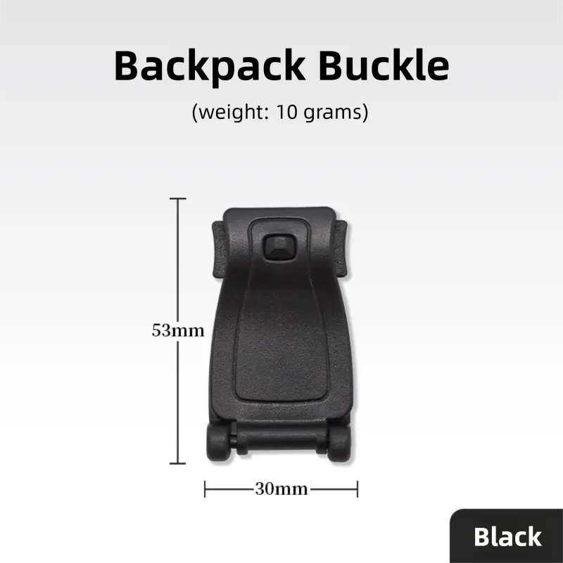 10 Pack Black MOLLE Clip Tactical Strap-Management Tool - Ultralight Portable Backpack Buckle for Tactical Outdoor Gear Attachment Wholesale Hub