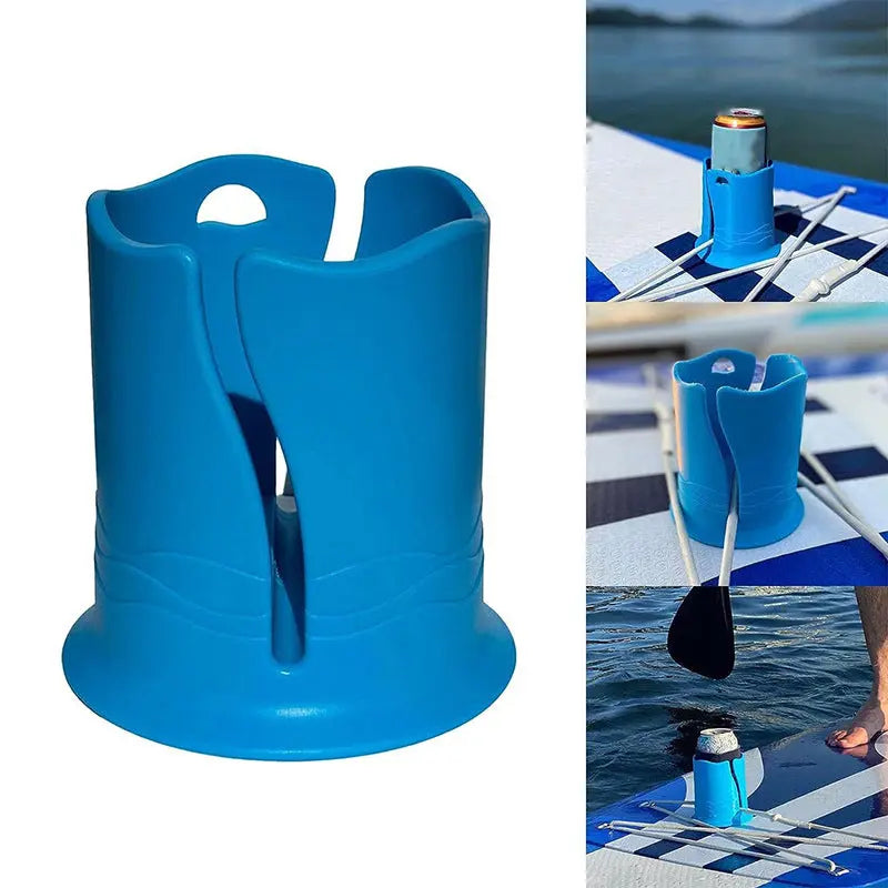 2-Pack Pink Outdoor Surfboard Water Bottle Holder - Portable PP & Silicone Drink Stabilizer for Water Sports Wholesale Hub