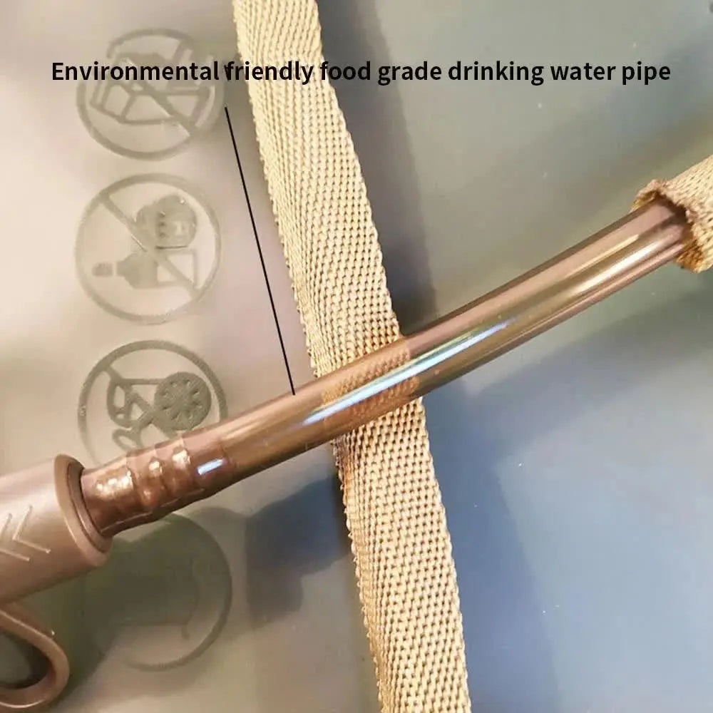 Outdoor Grey 2.5L Hydration Bladder for Running & Cycling - Eco-Friendly PEVA Material Water Reservoir Pack Insert with Bite Valve & 93CM Water Pipe Wholesale Hub