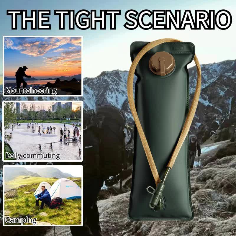 Outdoor Grey 3L Hydration Bladder for Running & Cycling - Eco-Friendly PEVA Material Water Reservoir Pack Insert with Bite Valve & 93CM Water Pipe Wholesale Hub