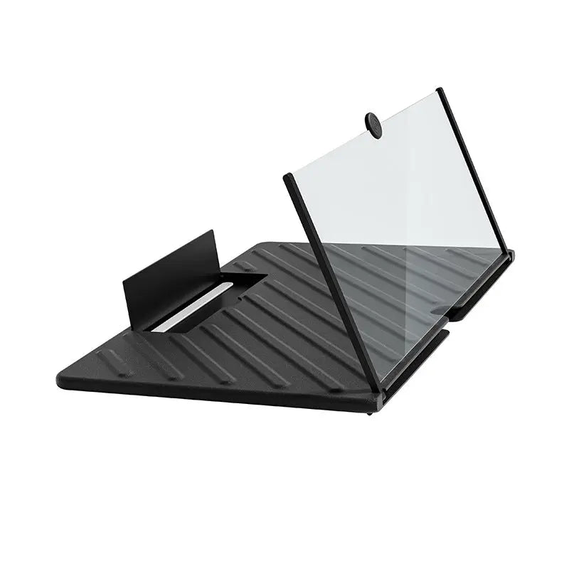 Black 20-Inch Ultra-Clear Portable Retractable HD Mobile Phone Screen Magnifier - Eye Protection Fresnel Lens Projector, with Built-in Phone Holder & Adjustable Base Wholesale Hub