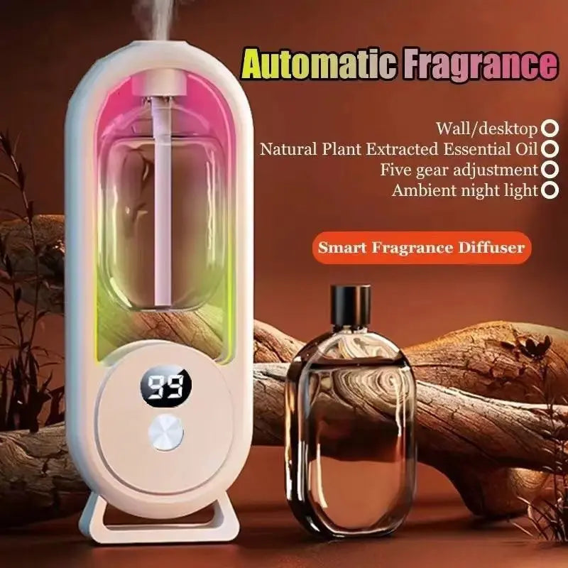 White Ultrasonic Aroma Diffuser with Nano Mist & LED Night Light - Fragrance & Odor Eliminator for Home Bedroom & Bathroom(Essential Oils Not Included) Wholesale Hub