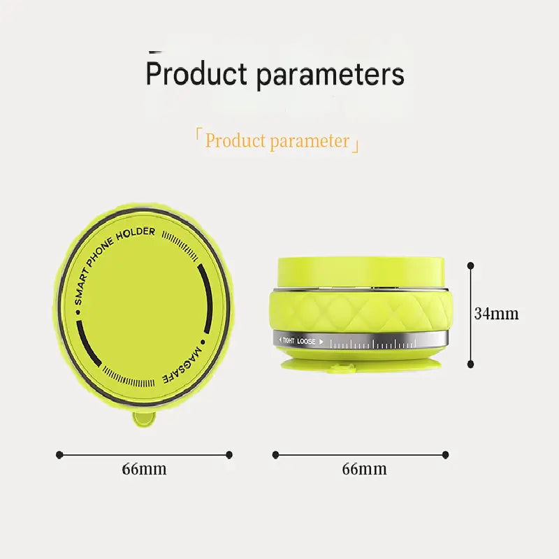 Green Foldable Magnetic Phone Holder with Vacuum Suction - Multi-Angle Adjustable Zinc Alloy Desktop Phone Stand - Portable & Stable for Desk, Car & Multi-Scenario Use Wholesale Hub