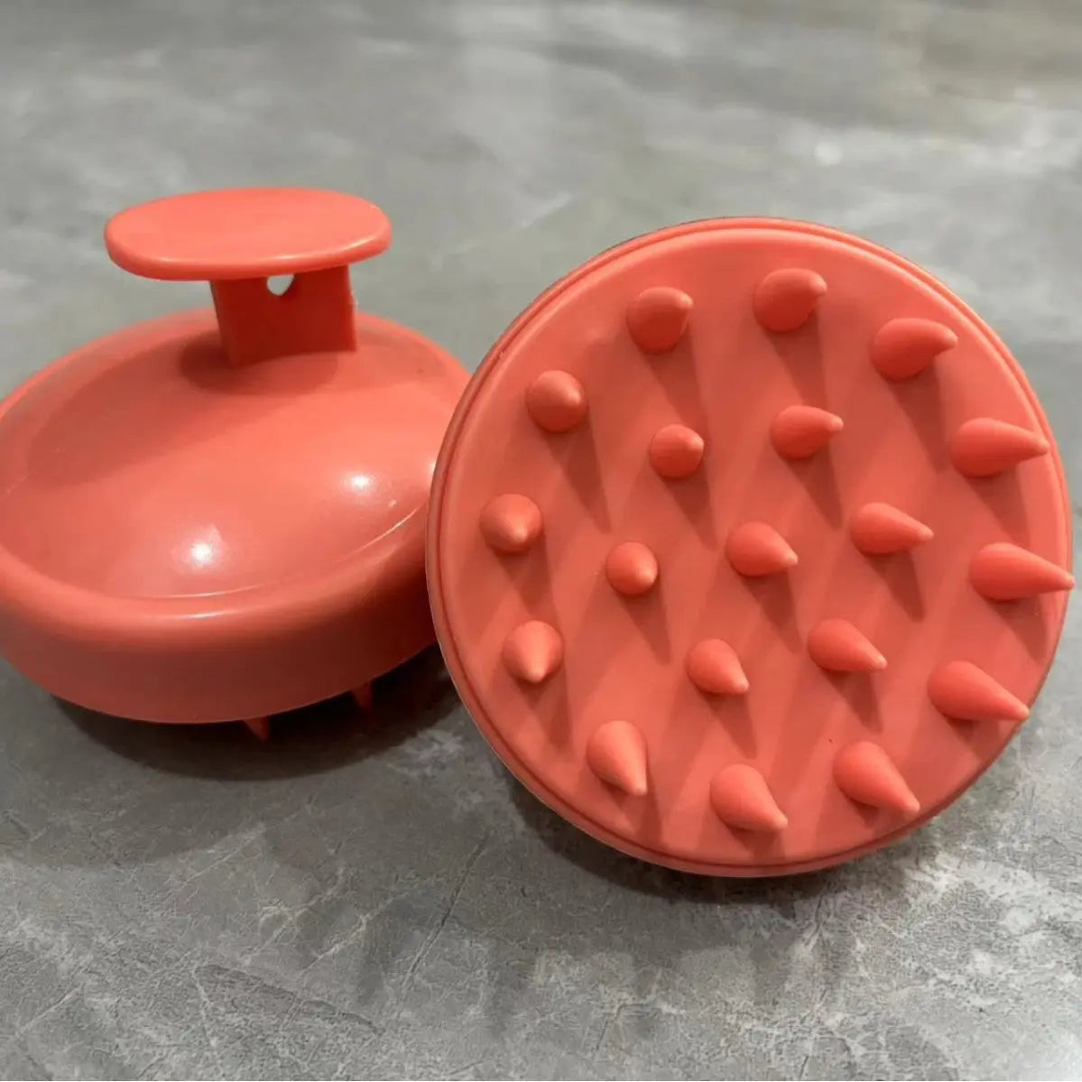 5-Pcs Orange Soft Scalp Massager Shampoo Brush with Detachable Bristles Handheld Hair Scrubber for Deep Cleaning and Head Massage Wholesale Hub