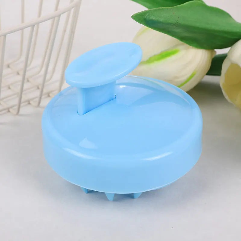 5-Pcs Blue Soft Scalp Massager Shampoo Brush with Detachable Bristles Handheld Hair Scrubber for Deep Cleaning and Head Massage Wholesale Hub