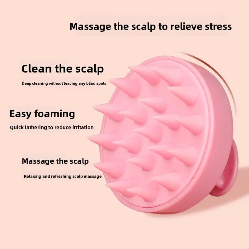 5-Pcs Blue Soft Scalp Massager Shampoo Brush with Detachable Bristles Handheld Hair Scrubber for Deep Cleaning and Head Massage Wholesale Hub