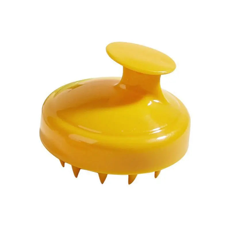 5-Pcs Yellow Soft Scalp Massager Shampoo Brush with Detachable Bristles Handheld Hair Scrubber for Deep Cleaning and Head Massage Wholesale Hub