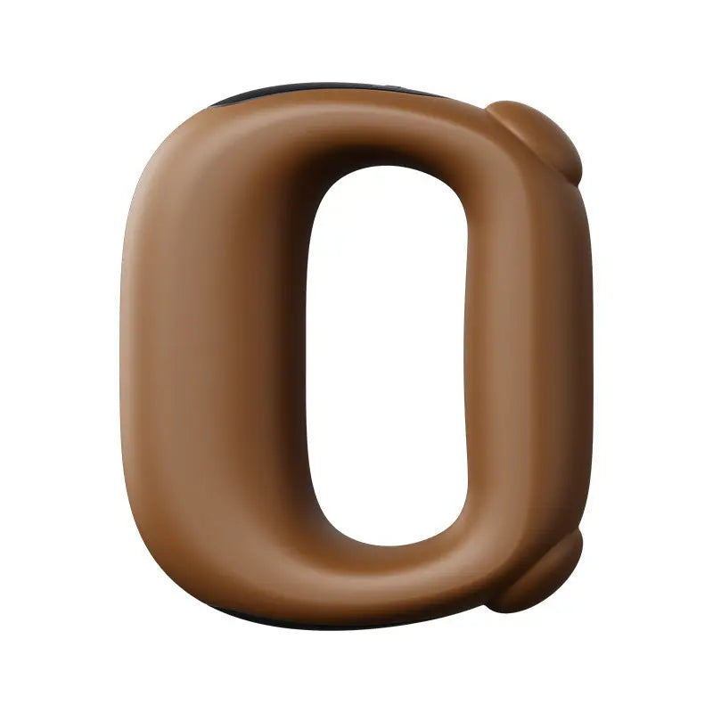 Brown Portable Fascia Massage Ring Vibration Massager with Heat and LED Display for Muscle Relaxation and Body Shaping Wholesale Hub