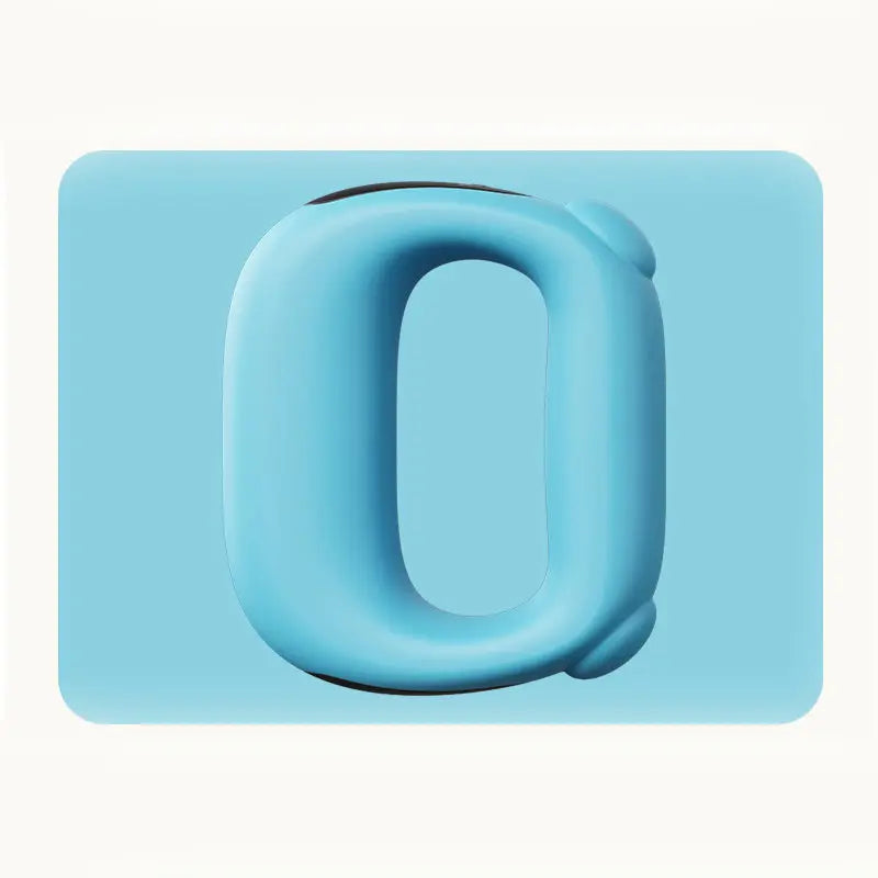 Blue Portable Fascia Massage Ring Vibration Massager with Heat and LED Display for Muscle Relaxation and Body Shaping Wholesale Hub
