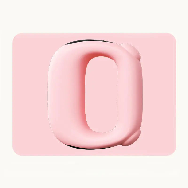 Pink Portable Fascia Massage Ring Vibration Massager with Heat and LED Display for Muscle Relaxation and Body Shaping Wholesale Hub