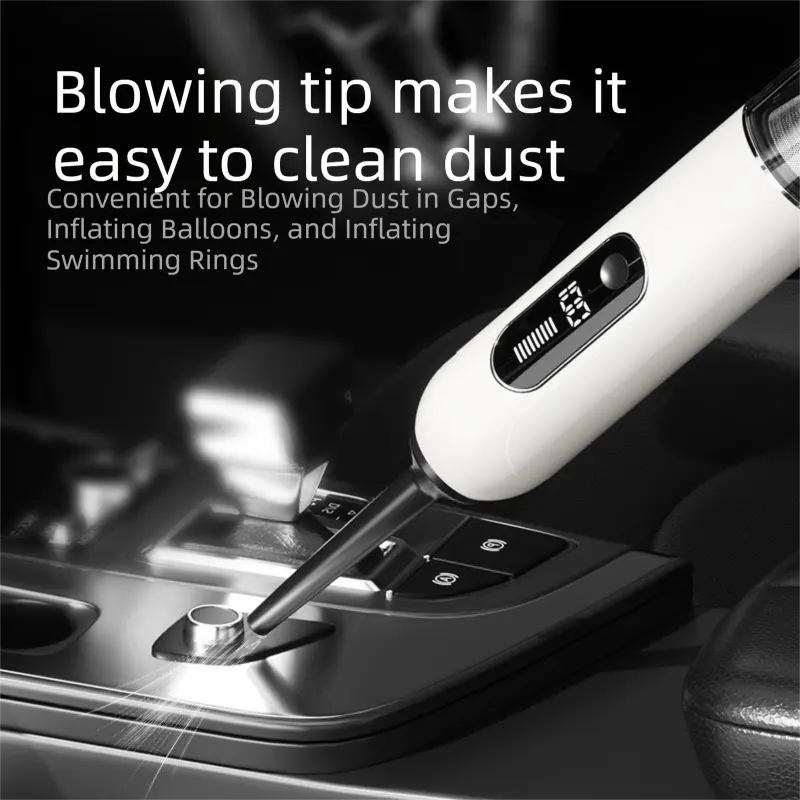 Grey 2-in-1 Cordless Handheld Car Vacuum Cleaner and Air Blower Powerful Suction Brushless Motor Portable Duster for Home and Auto Wholesale Hub