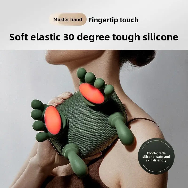 Green Cordless Shoulder and Neck Massager with Heat Rechargeable Shiatsu Deep Tissue Massage Pillow for Pain Relief and Relaxation Wholesale Hub