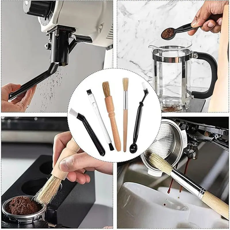 15 Piece Coffee Machine Cleaning Brush Set Barista Kit for Espresso Machines and Grinders Group Head and Steam Wand Cleaner Australian Home Barista Essential Wholesale Hub