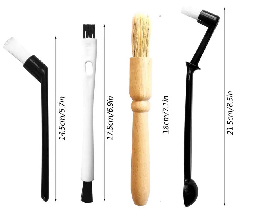 15 Piece Coffee Machine Cleaning Brush Set Barista Kit for Espresso Machines and Grinders Group Head and Steam Wand Cleaner Australian Home Barista Essential Wholesale Hub