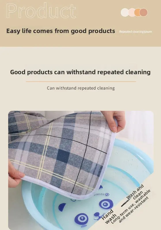 Washable Incontinence Bed Pad 100x150cm Reusable Waterproof Mattress Protector with Non-Slip Backing 4-Layer Absorbent Underpad for Elderly and Adults Smoky gray Wholesale Hub