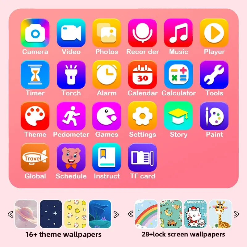 Kids Smart Phone Toy with Dual Camera and IPS Touch Screen Blue Dinosaur Silicone Case Educational Games MP3 Music Player 512MB Card Included Ideal Gift for Boys Wholesale Hub