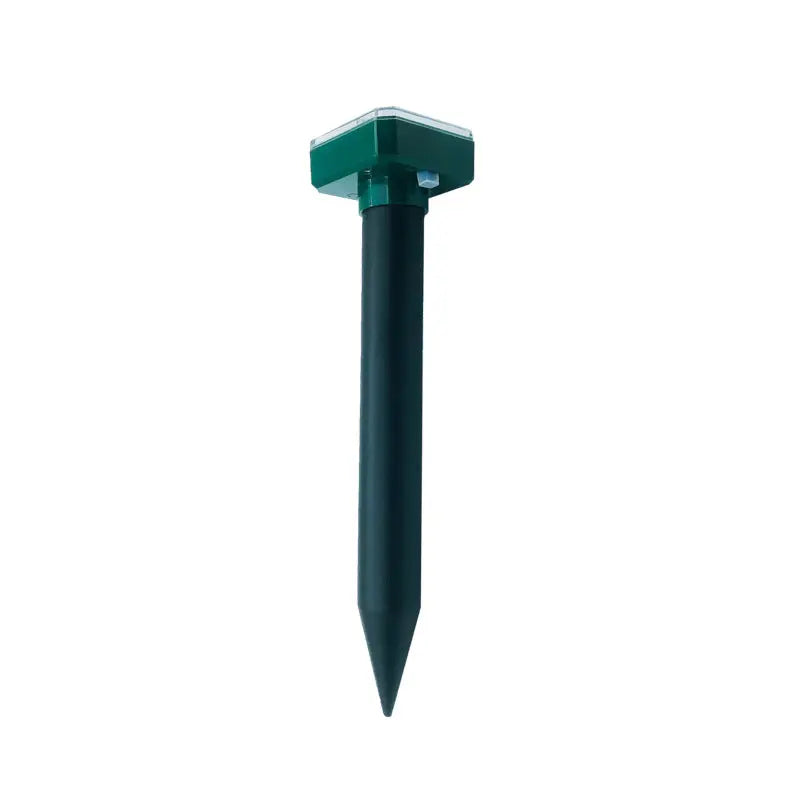 Solar-Powered Sonic Snake and Rodent Repeller Ground Stake - Outdoor Waterproof Ground Vibration Pest Deterrent Device - Ultrasonic Control for Moles, Voles, and House Mice - Garden Lawn Protection - Green Square Top Model Wholesale Hub