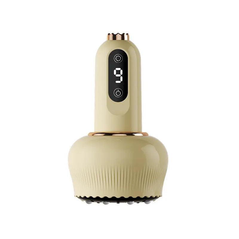 3-in-1 Portable Electric Gua Sha Meridian Cupping Massager Tool With 4 Cupping - 9-Gear Vibration & Soothing Heat Therapy Integrated Red Light Heat & EMS Magnetic Wave Wholesale Hub