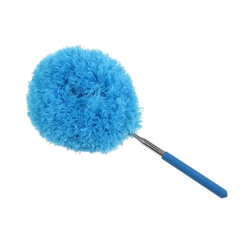 2-Pack Blue Telescopic Electrostatic Duster with 360° Hollow Ring Design - Fan Blade Cleaner, High Reach Dust Removal, Multi-Purpose Wholesale Hub