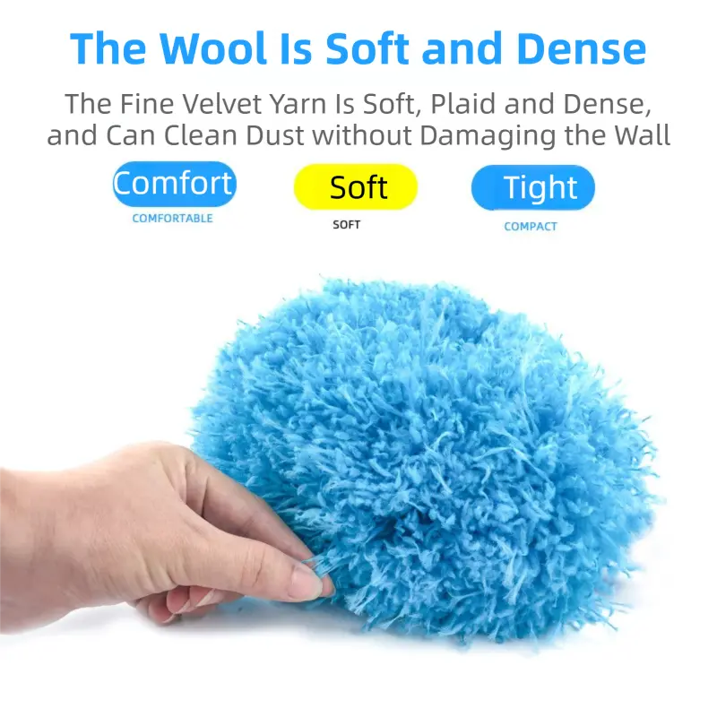 2-Pack Orange Telescopic Electrostatic Duster with 360° Hollow Ring Design - Fan Blade Cleaner, High Reach Dust Removal, Multi-Purpose Wholesale Hub