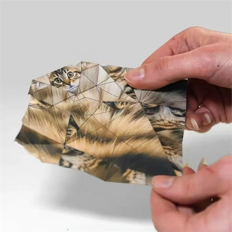 DIY Geometric Origami Kit for Kids Total 100 Sheets - Semi-Finished Cat and Dog Folding Craft Wholesale Hub