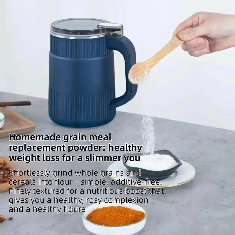 Large Capacity Electric Food Grinder and Pulverizer with 3 Blade Sets- Double-Layer Noise Reduction, Ultra-Fine Mill for Grains, Spices & Coffee Beans Wholesale Hub