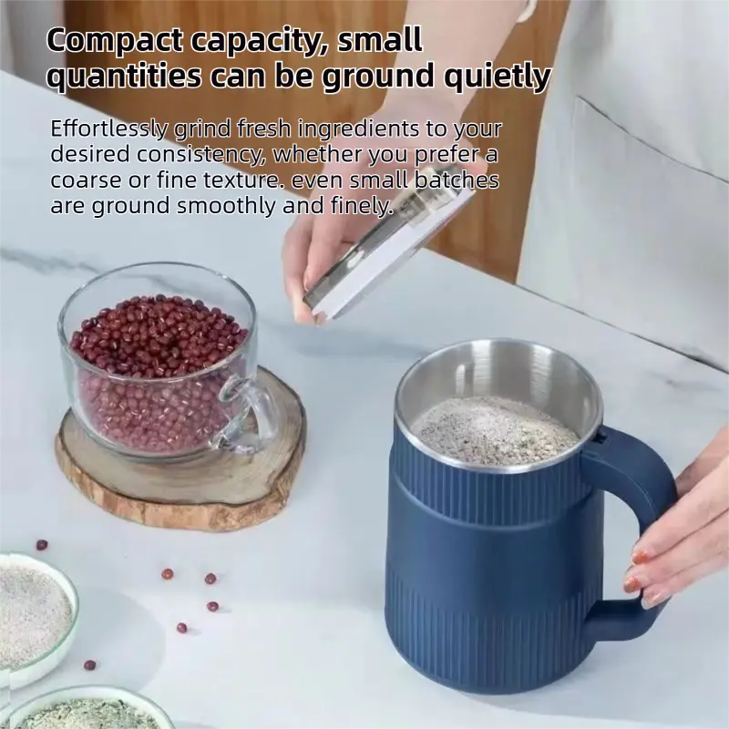 Large Capacity Electric Food Grinder and Pulverizer with 3 Blade Sets- Double-Layer Noise Reduction, Ultra-Fine Mill for Grains, Spices & Coffee Beans Wholesale Hub