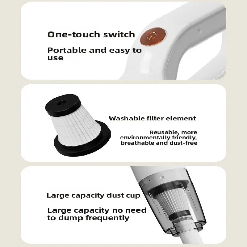Wireless Vacuum Cleaner with 15000Pa Suction Power – Cordless Handheld & Upright Vacuum for Home Cleaning, Pet Hair Removal, and Multi-Surface Use in Australia Wholesale Hub