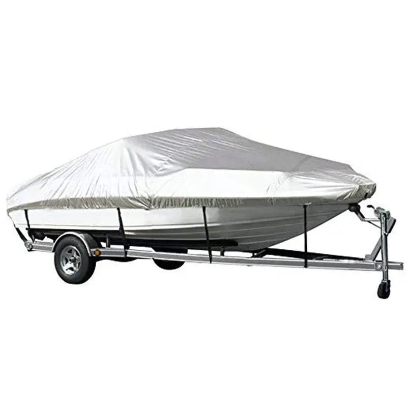 Silver Heavy Duty Waterproof V-Hull Boat Cover 11-13FT Marine Grade Outdoor UV Protection for Australian Storage and Mooring Wholesale Hub