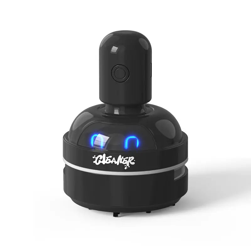 Black Compact Desktop Vacuum Cleaner – Rechargeable Mini Dust Collector for Eraser Shavings, Pencil Shavings, Paper Scraps, and Fine Debris Wholesale Hub