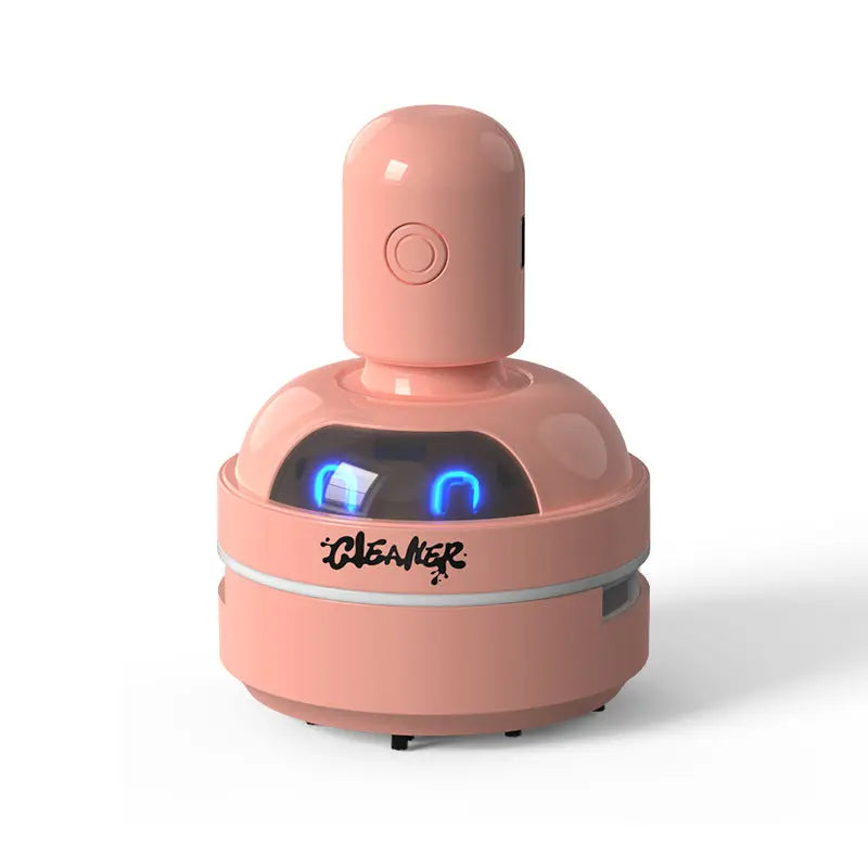 Pink Compact Desktop Vacuum Cleaner – Rechargeable Mini Dust Collector for Eraser Shavings, Pencil Shavings, Paper Scraps, and Fine Debris Wholesale Hub