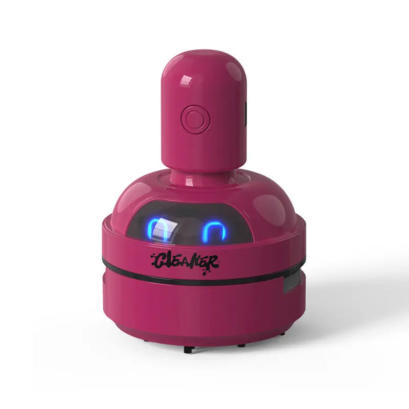 Red Compact Desktop Vacuum Cleaner – Rechargeable Mini Dust Collector for Eraser Shavings, Pencil Shavings, Paper Scraps, and Fine Debris Wholesale Hub