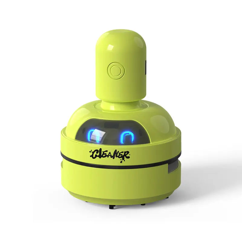 Green Compact Desktop Vacuum Cleaner – Rechargeable Mini Dust Collector for Eraser Shavings, Pencil Shavings, Paper Scraps, and Fine Debris Wholesale Hub