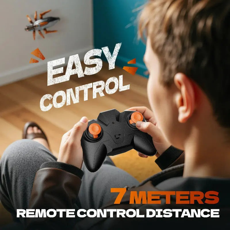 RC Wall Climbing Cockroach Toy Realistic Anti-Gravity Remote Control Bug 360 Stunt Rotation Rechargeable Prank Gift for Kids Wholesale Hub